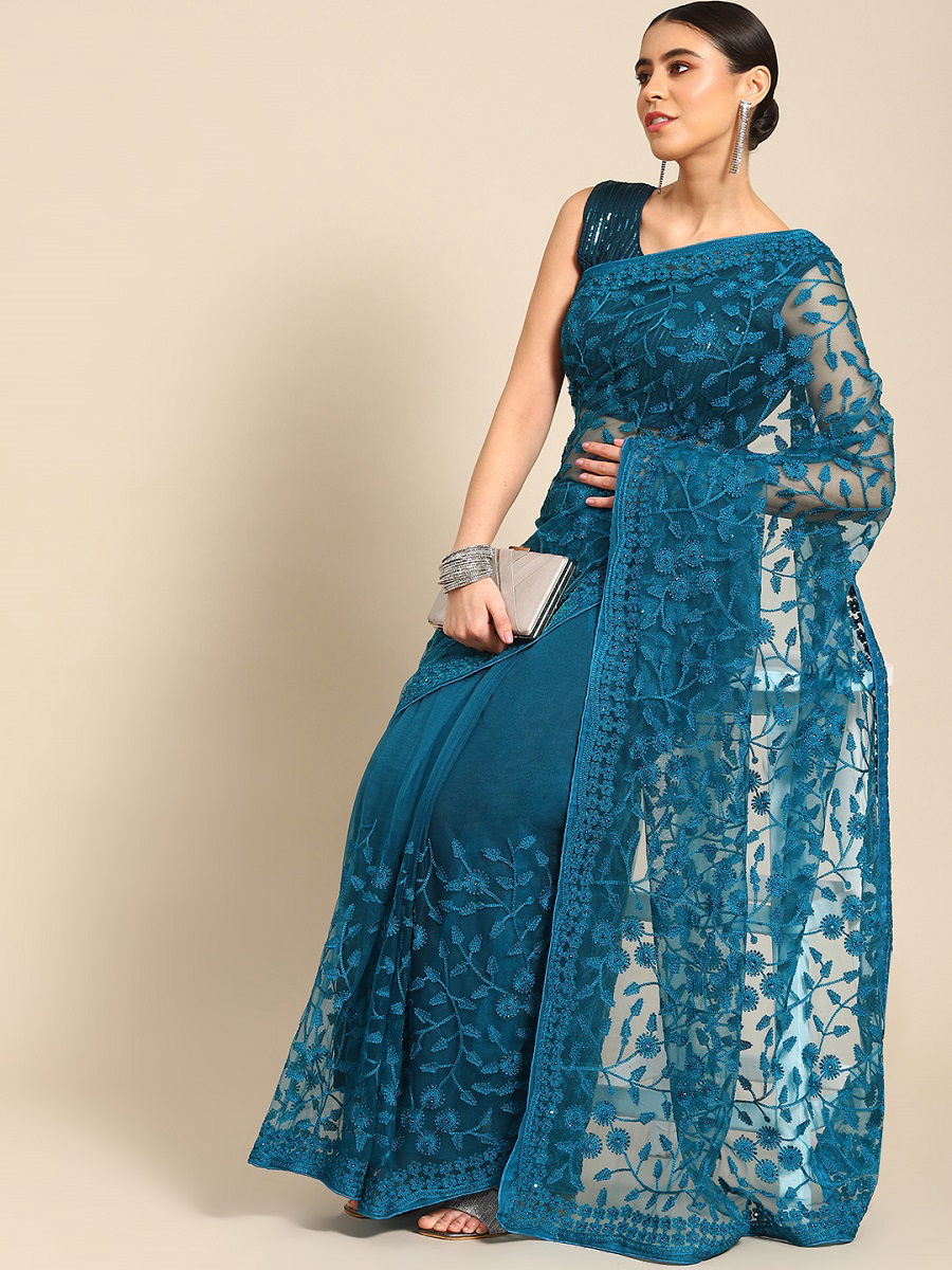 Kalamkari Vol 9 Net Party Wear Saree Catalog
